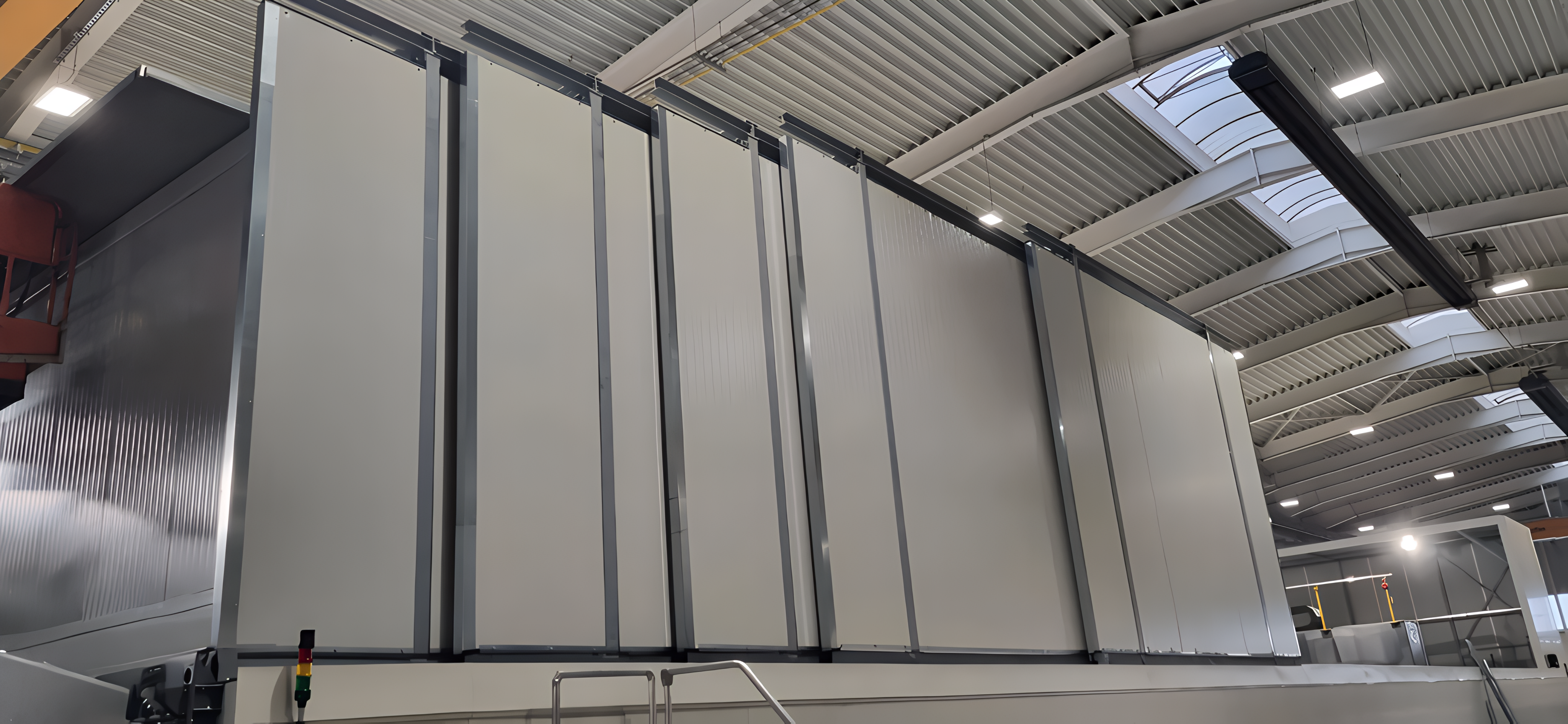 Pokretna čelična konstrukcija za zvučnu izolaciju CNC mašine — Siemens, Kragujevac